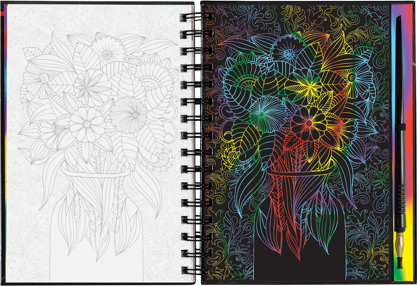 Extreme! Flowers Scratch and Sketch