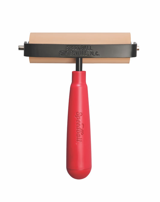 Soft Rubber Brayer Heavy Duty Steel Frame 4 Inch