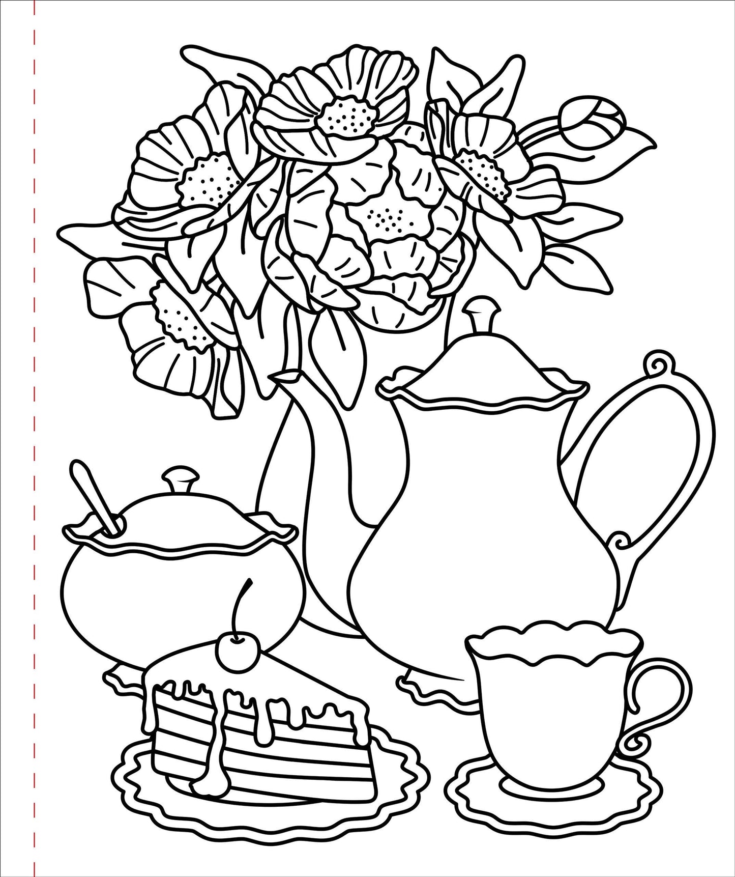 Large Print Coloring Book - Home Sweet Home