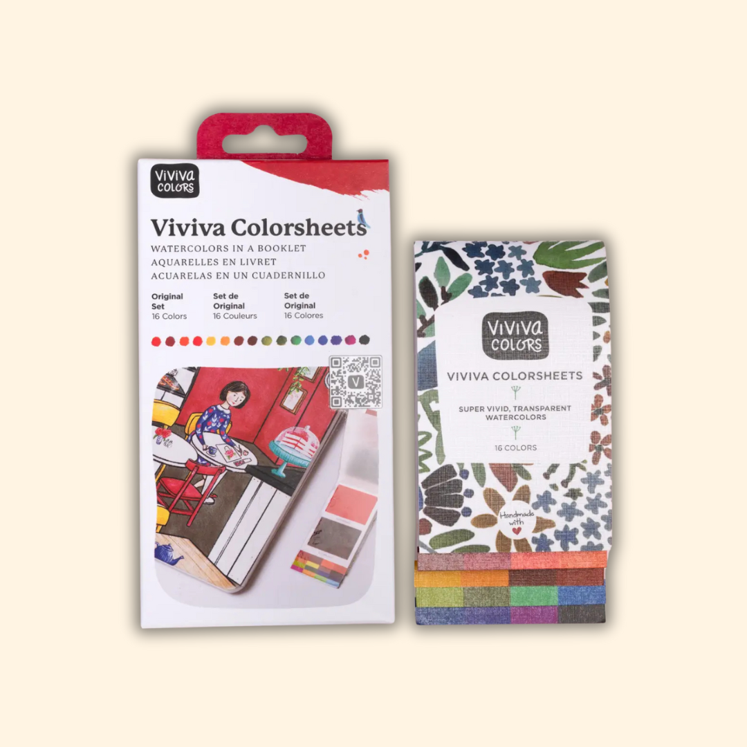 Original Colorsheets - 16 Watercolors | Handmade | Vegan