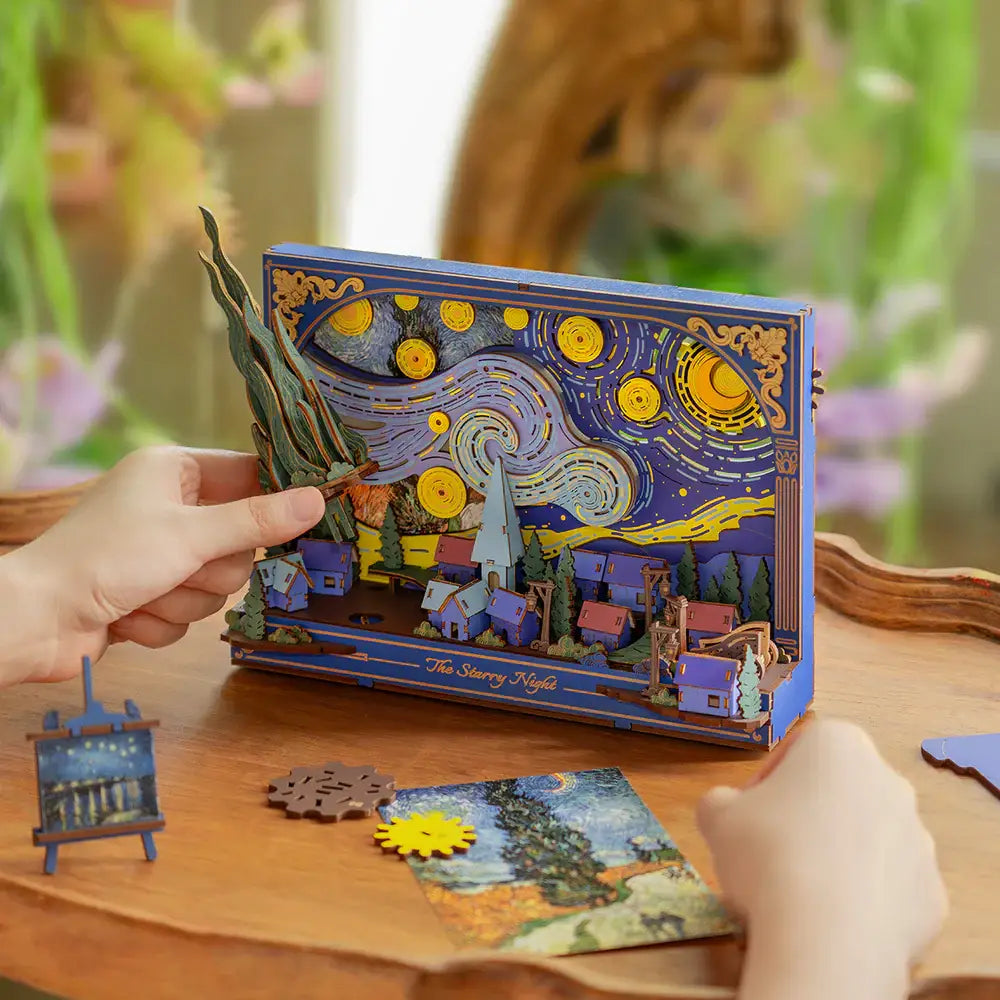 TH003 Rowood The Starry Night Wall Art 3D Wooden Puzzle