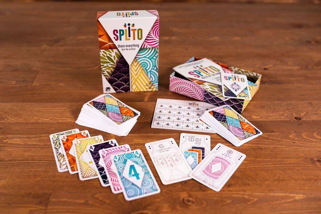 Splito Fast-Paced Card Game for 3-8 Players, Ages 8+