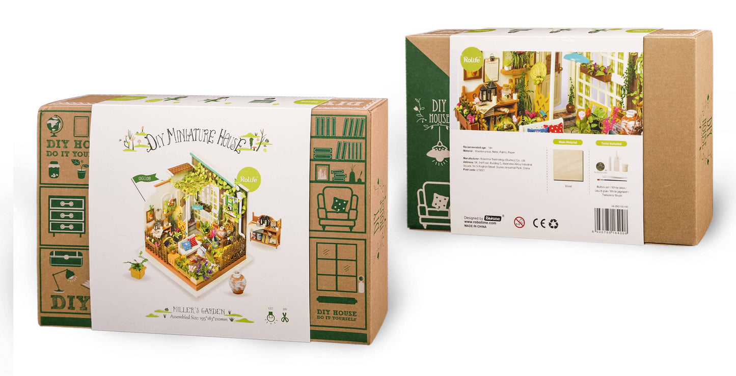 Rolife Miller's Garden DG108 DIY Garden Yard Miniature Kit