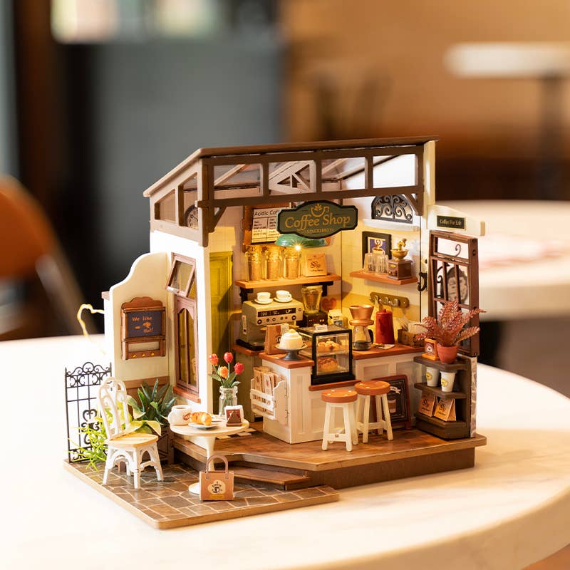 DG162 Slow Life Café Rolife DIY Miniature House Craft Dollhouse