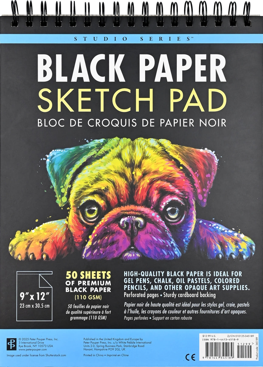 Black Paper Sketch Pad