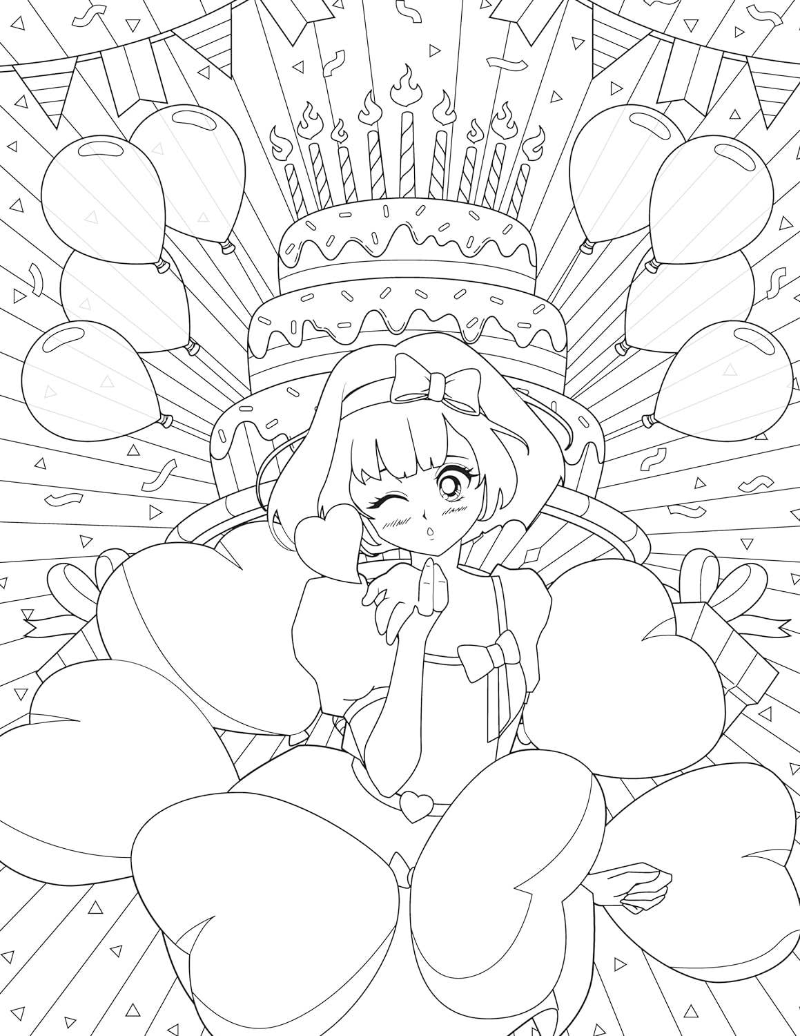 Let's Color Manga - Over 45 Intricate Whimsical Designs