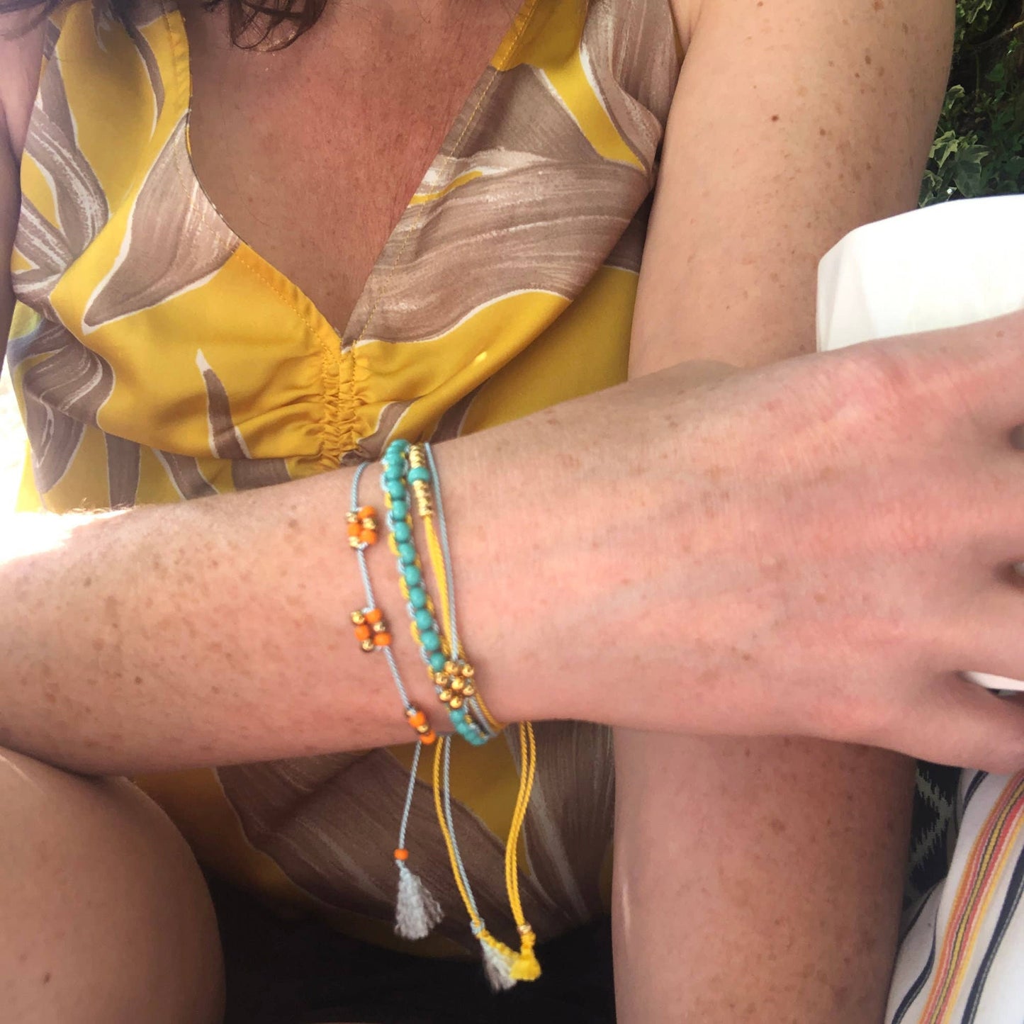 Boho Beaded Bracelets Kit - Gold
