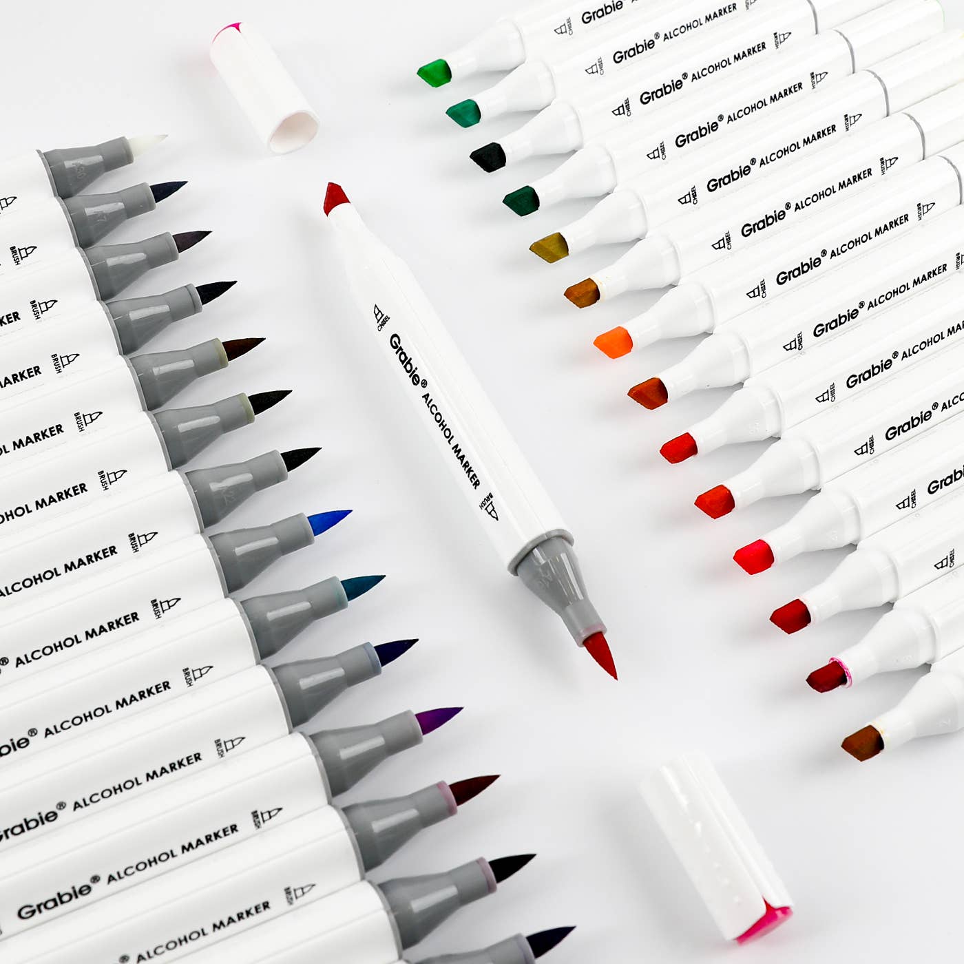 Dual-Tip Alcohol-Based Marker Set Of 48 With Coloring Book