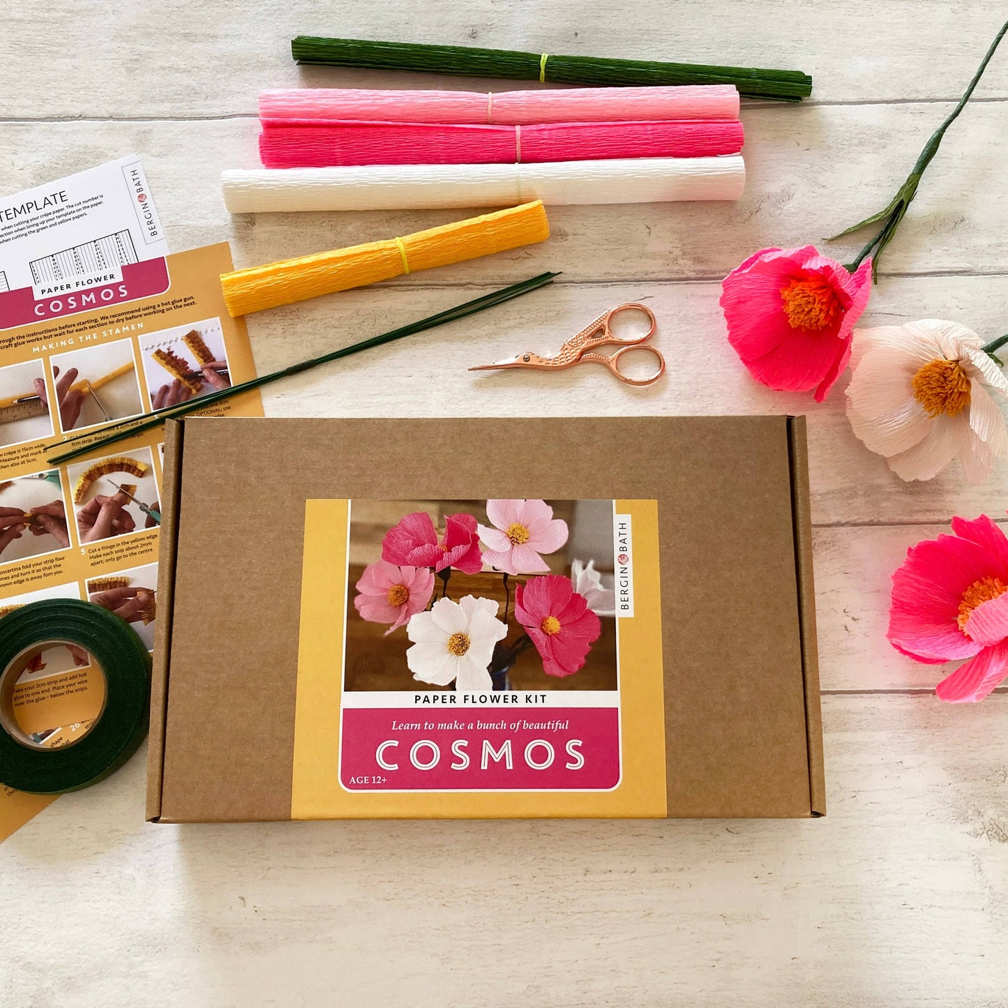 Paper Flower Making Kit - Cosmos
