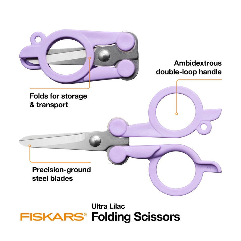 Fiskars Designer Folding Scissors 4"