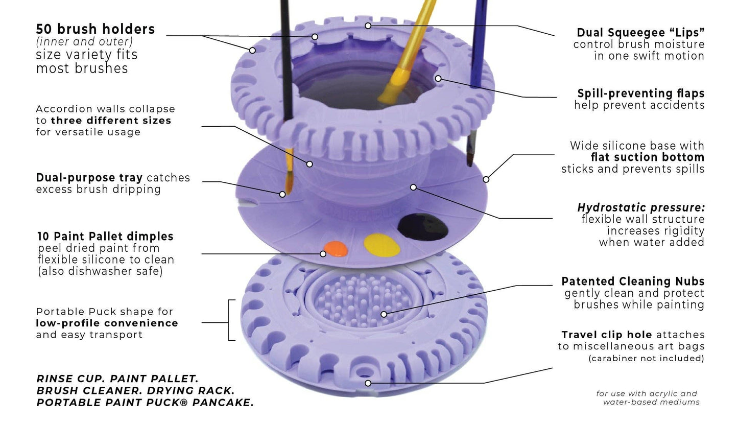 CollapsiBowl™ - Portable Pallet, Brush Cleaner and Organizer