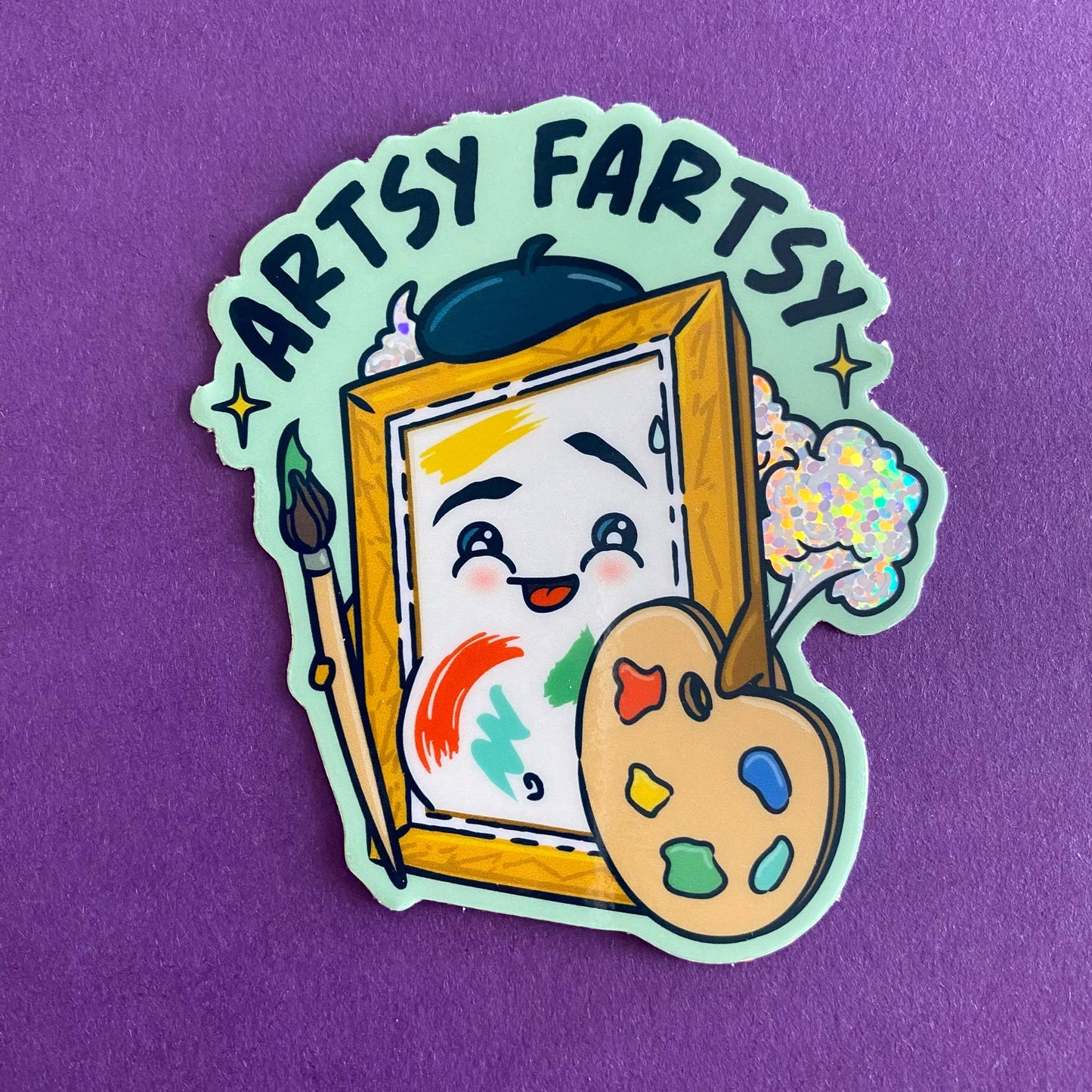 Artsy Fartsy Sticker | Artist Accessory | Art Decal