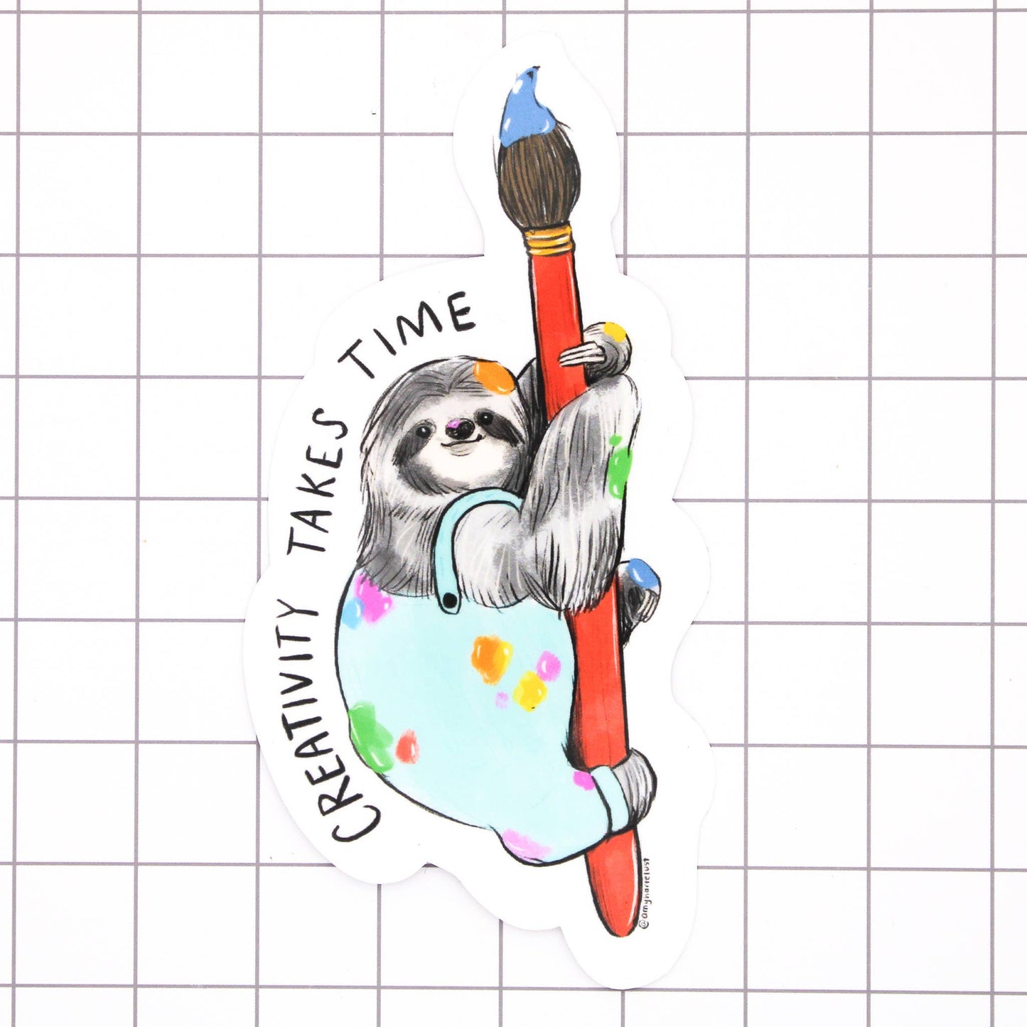 Creative Sloth Vinyl Sticker