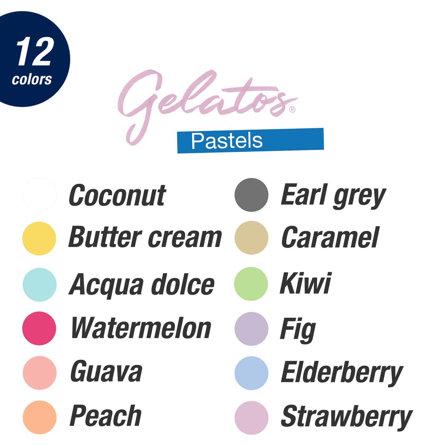 Gelatos - Pastels 15 Ct