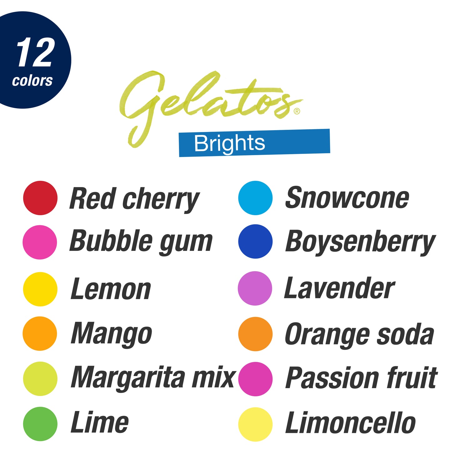 Gelatos - Brights 15 ct
