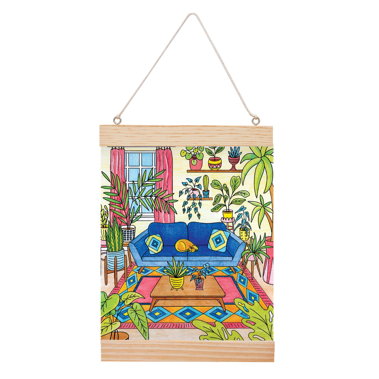 Color By Number Wall Art - Plant Room