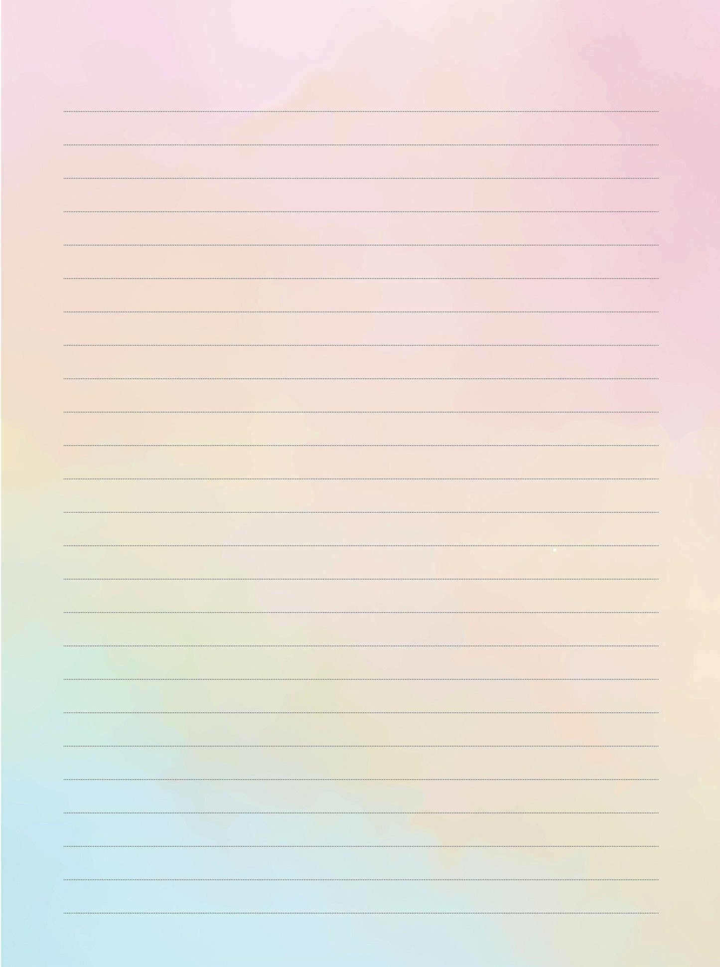 True Colors Lined Stationery Set