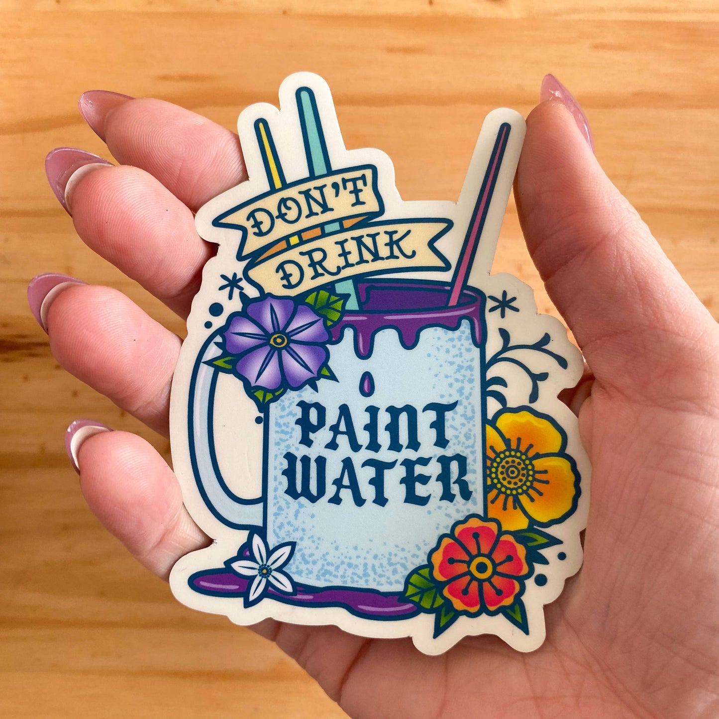 Don't Drink the Paint Water Magnet | Artist Accessory