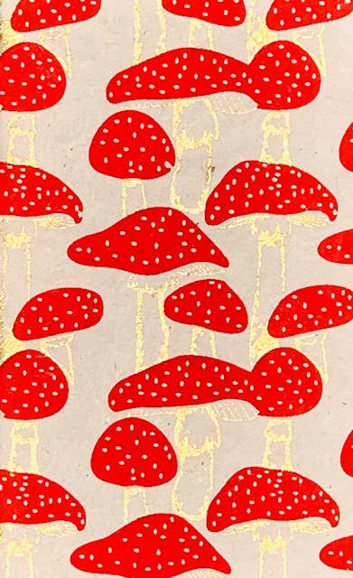 Lokta Paper Mushroom Journal - 5x8