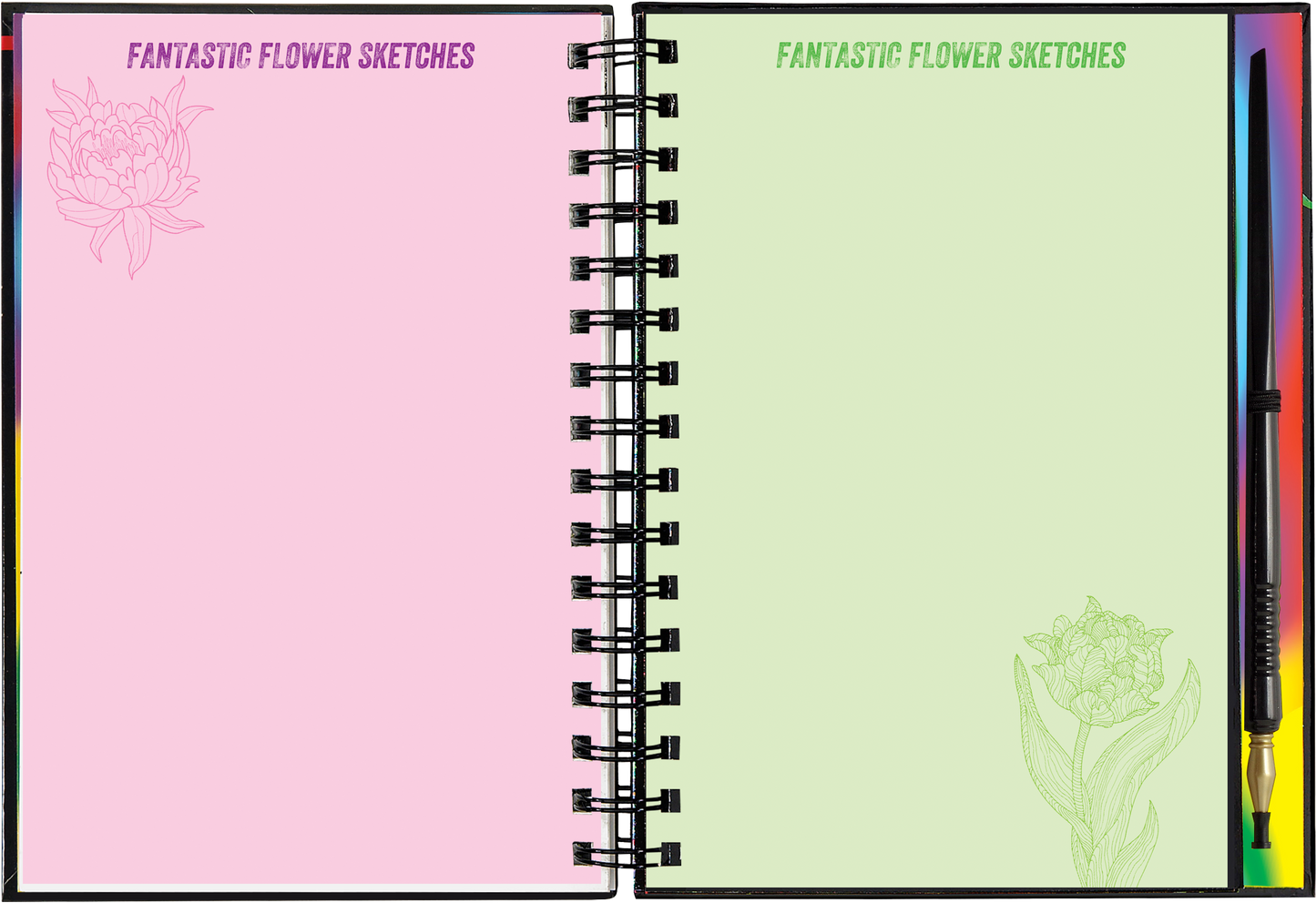 Extreme! Flowers Scratch and Sketch