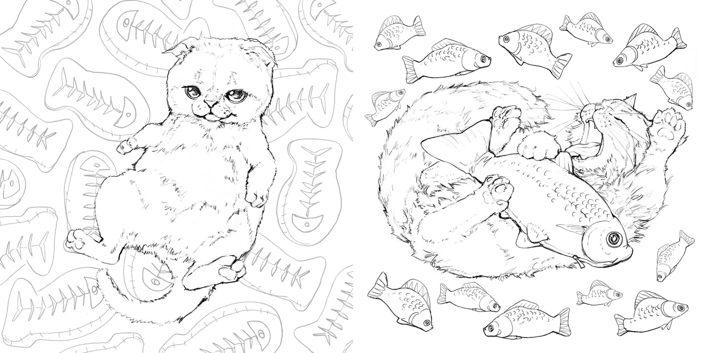 Pop Manga Catitude Coloring Book