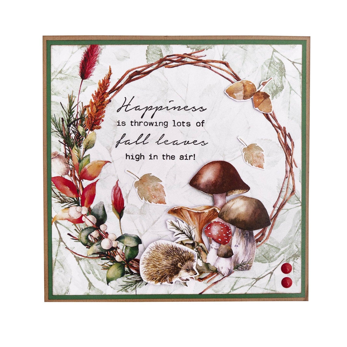 Die-Cut Block Fall Elements Beauty Of Fall