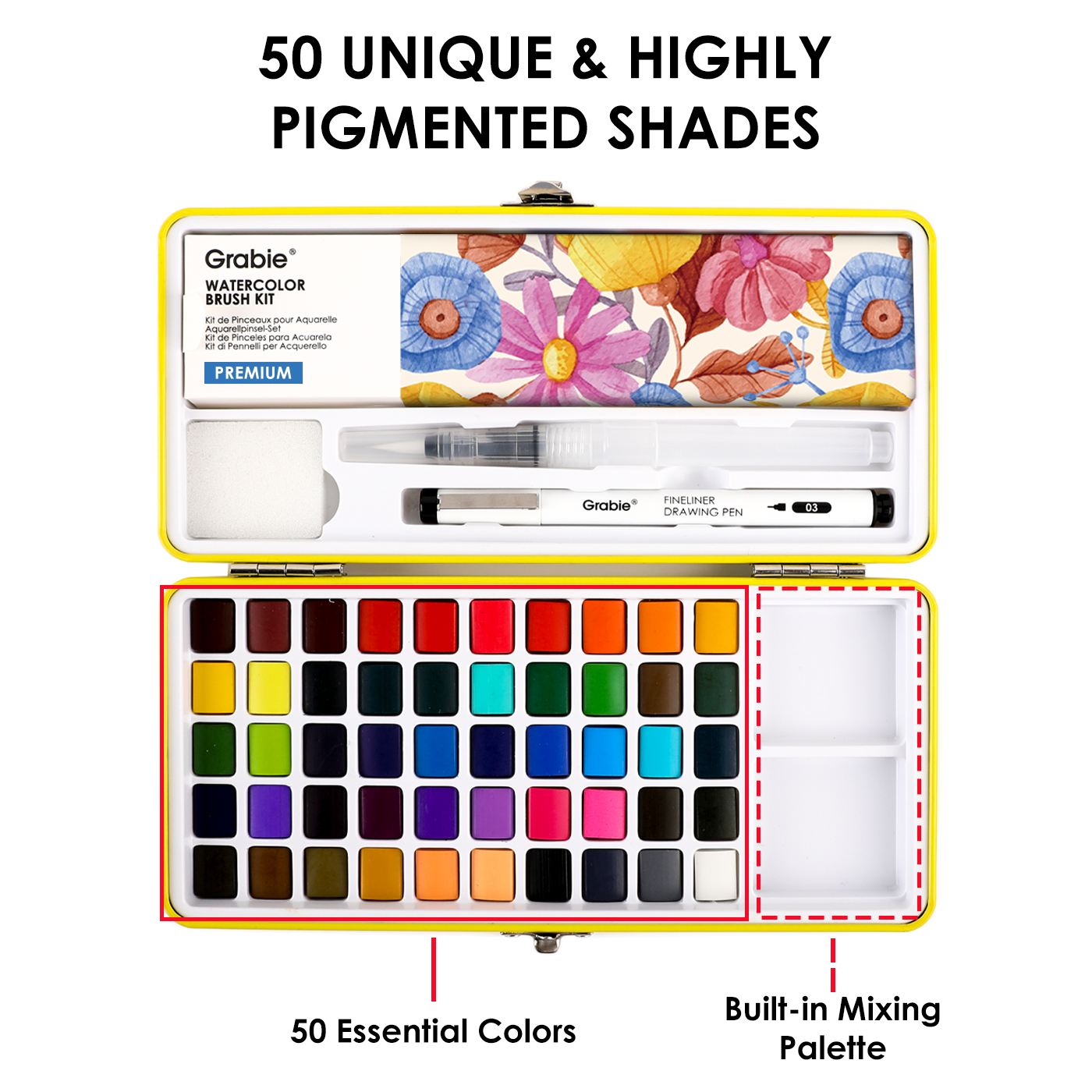 Grabie All-In-One Premium Watercolor Set of 50