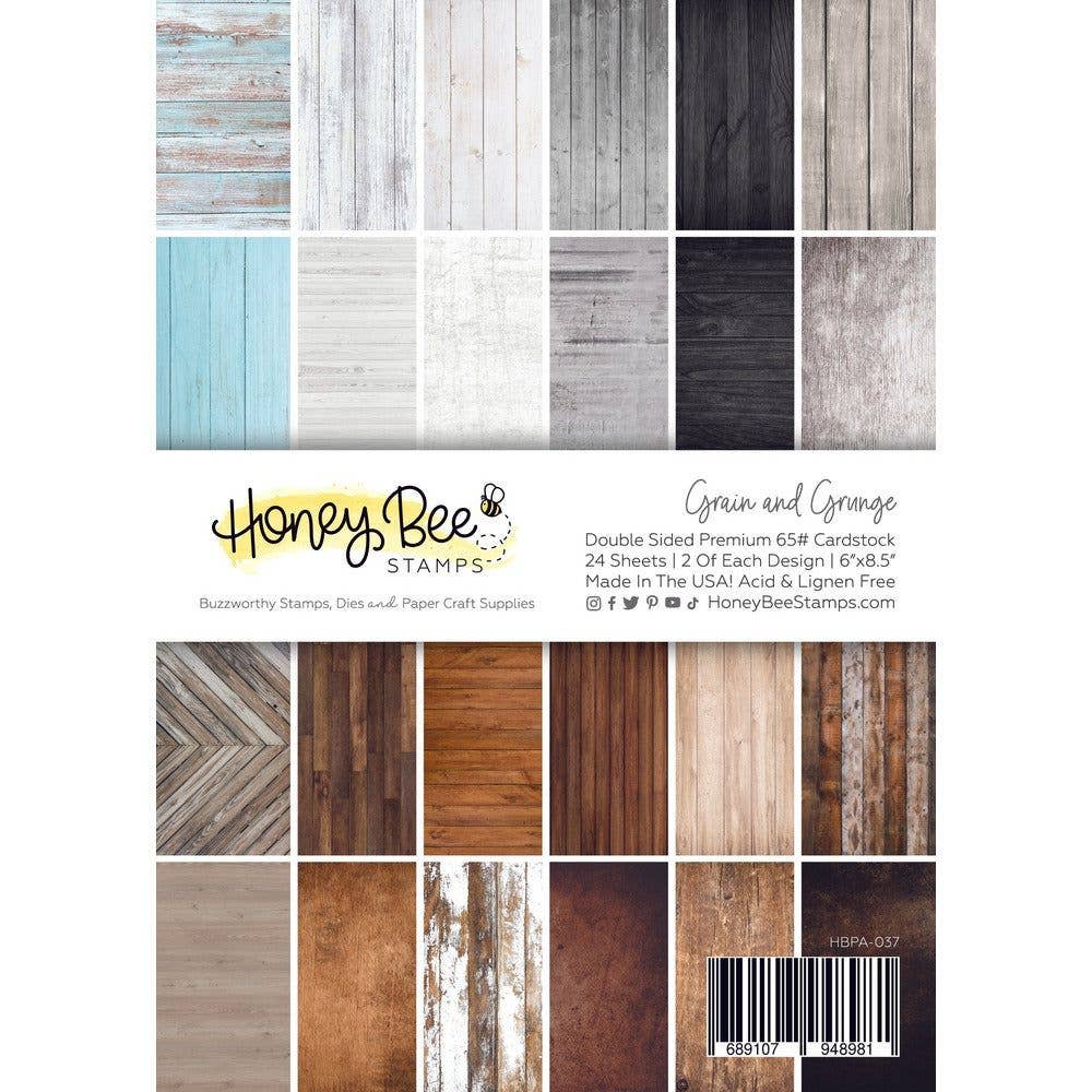 Grain & Grunge Paper Pad 6x8.5 - 24 Double-Sided Sheets