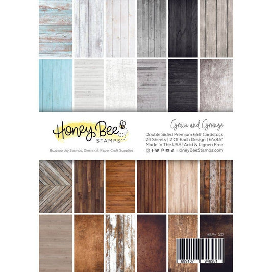 Grain & Grunge Paper Pad 6x8.5 - 24 Double-Sided Sheets