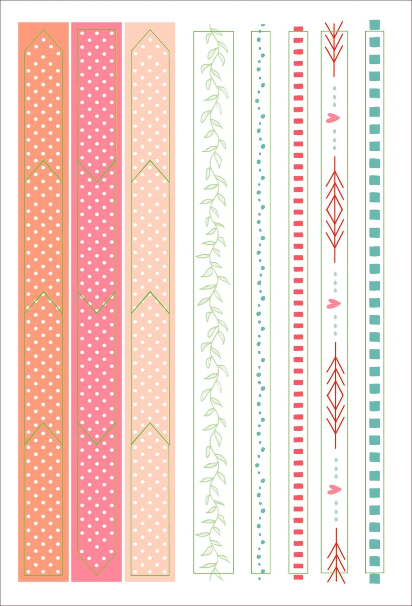 Dotted Journal Planner Stickers