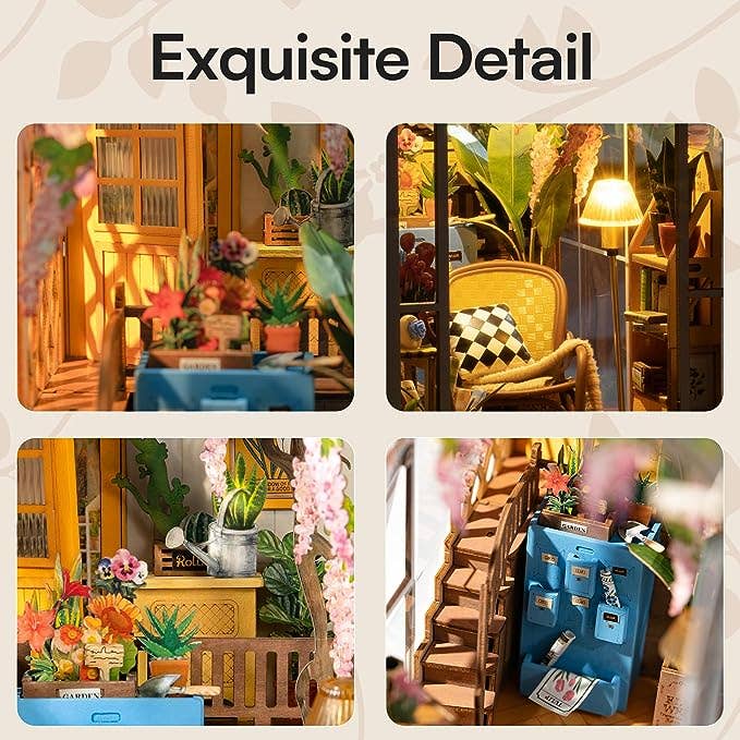 TGB06 Garden House Rolife Book Nook Kit DIY Miniature