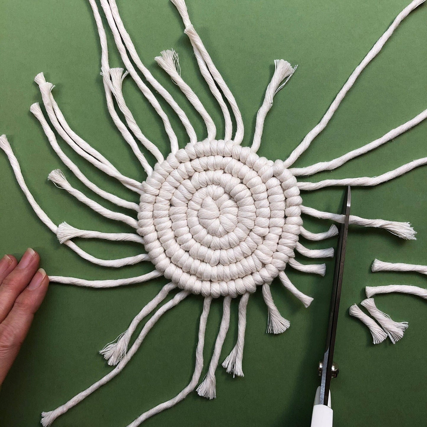Macrame Kit Coasters - Yellow
