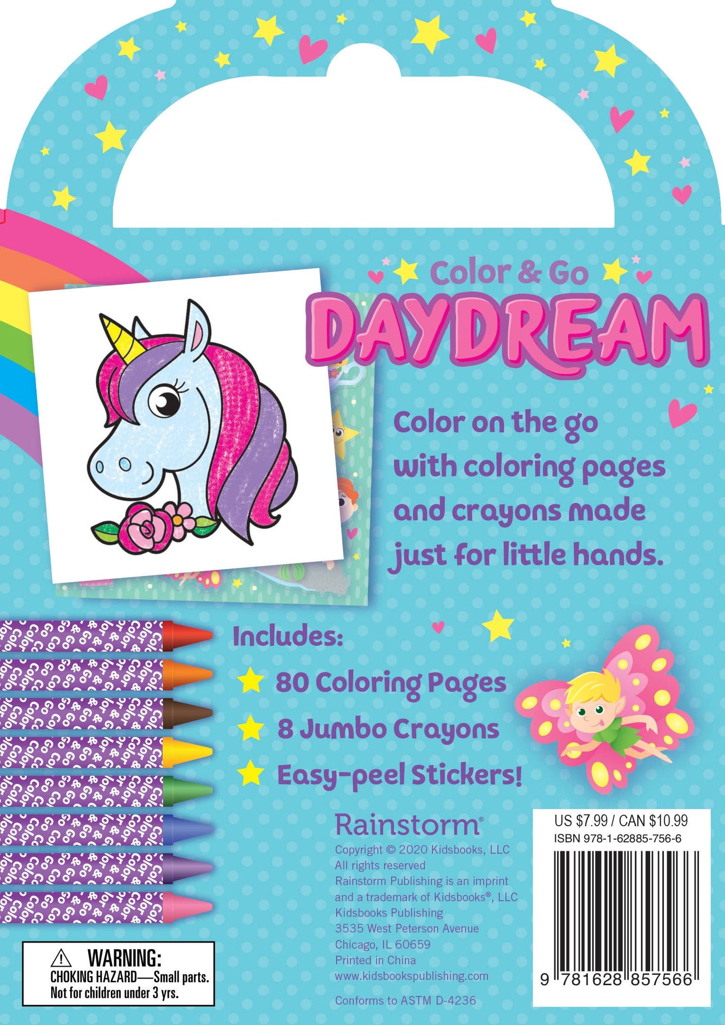 Color & Go Daydream: Coloring Book with Crayons and Stickers