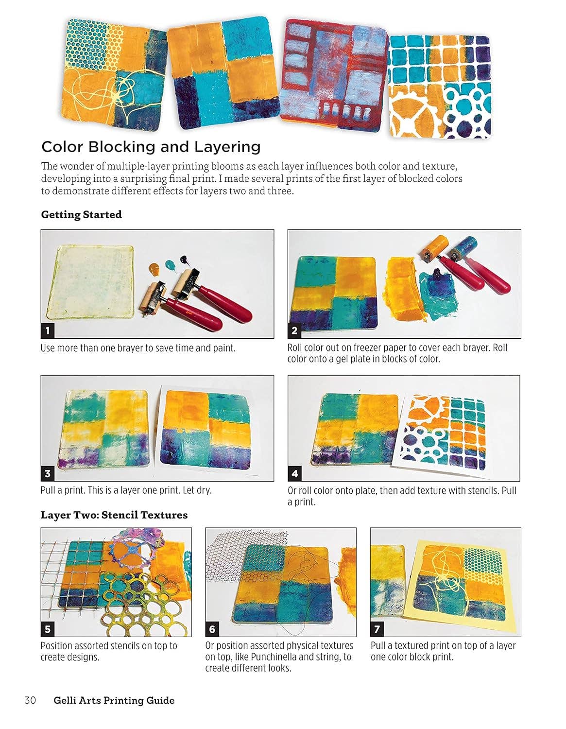 Gelli Arts® Printing Guide - Printing Without a Press