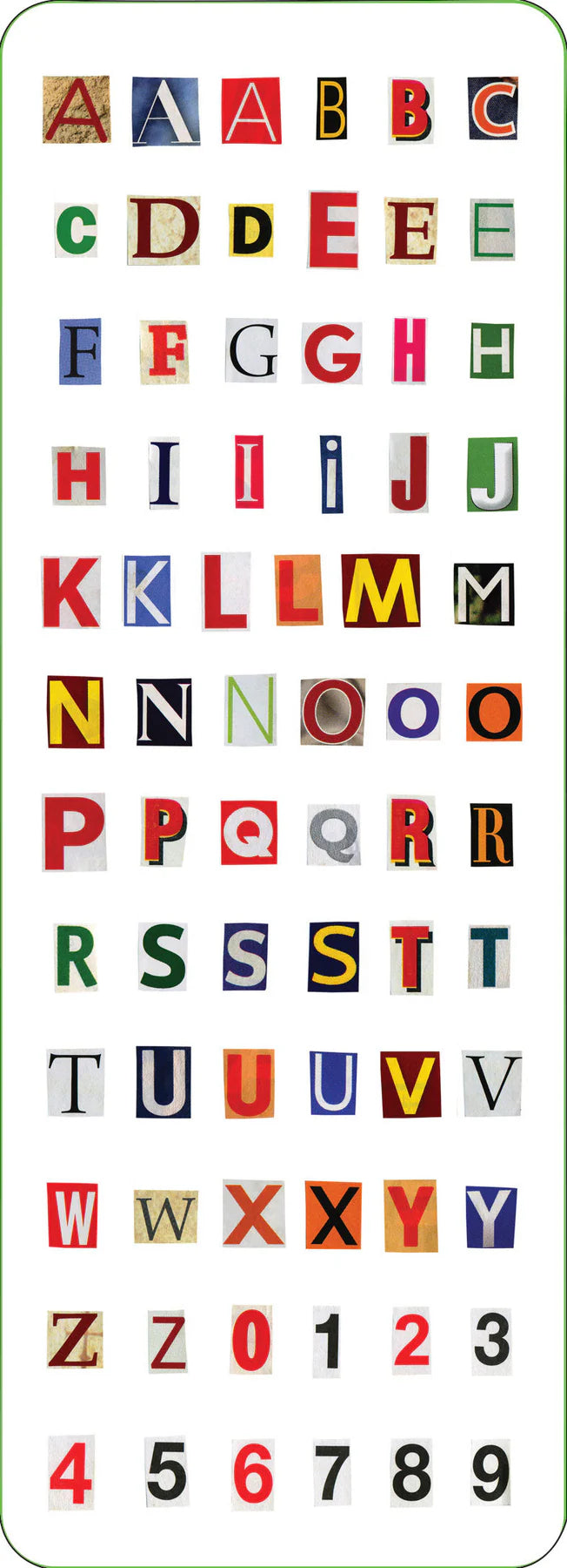 Letter & Numbers Sticker Sheets