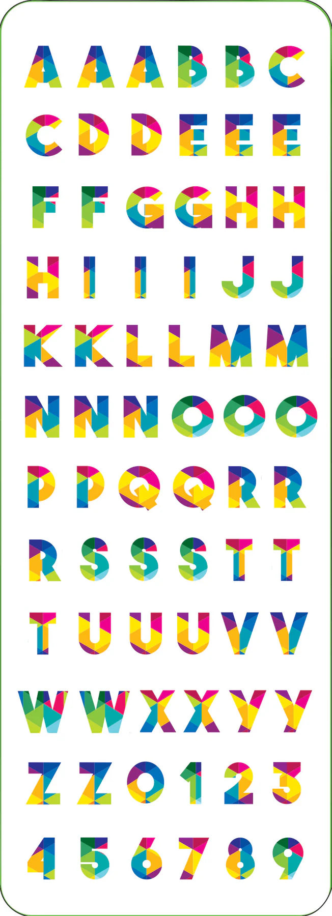 Letter & Numbers Sticker Sheets