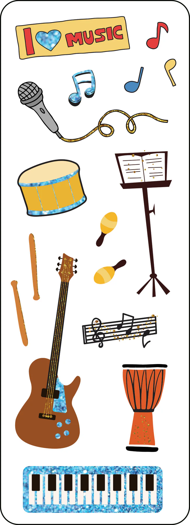Music Sticker Sheets