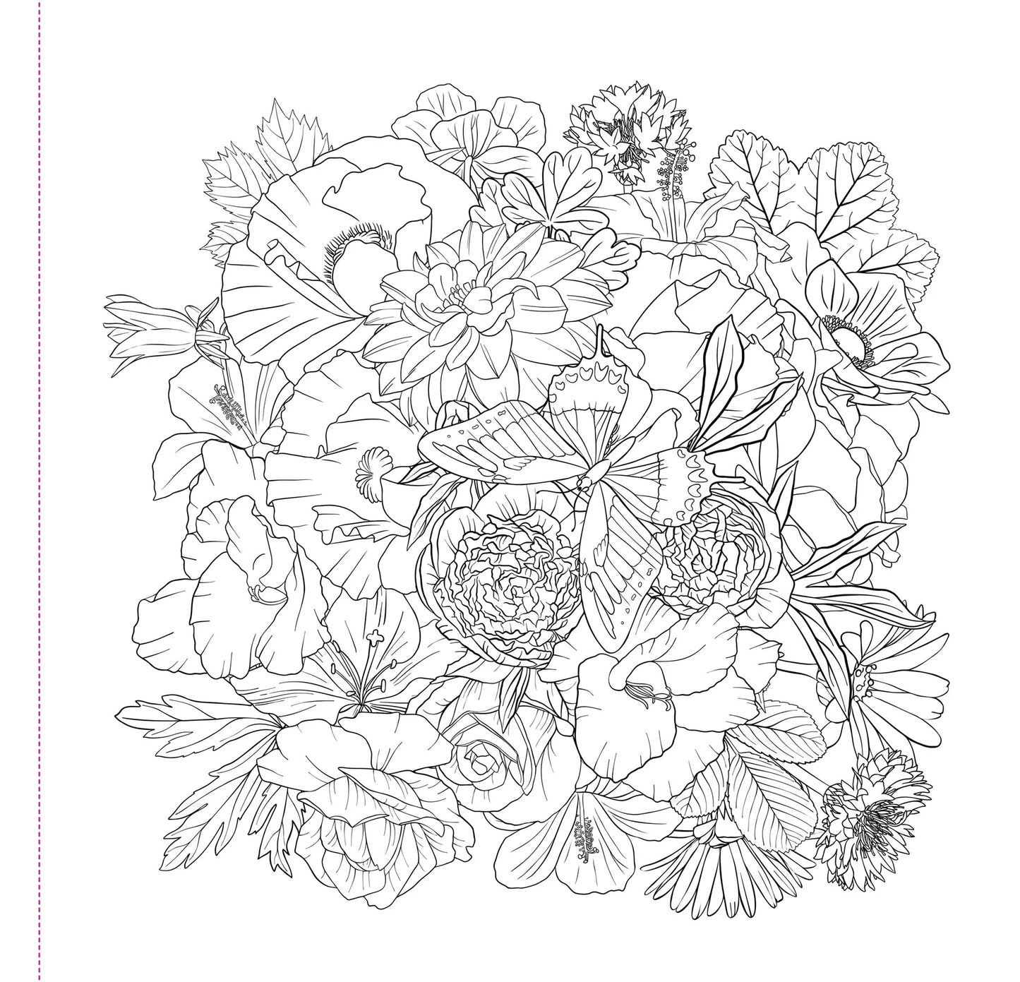 Wildflowers Coloring Book