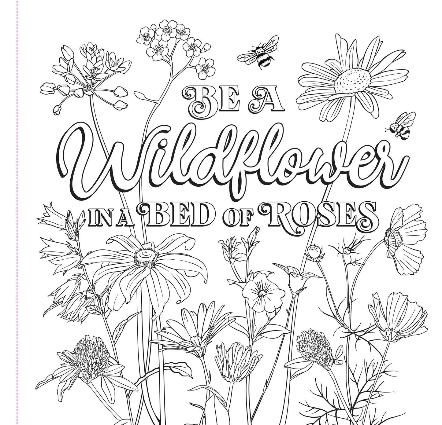 Wildflowers Coloring Book