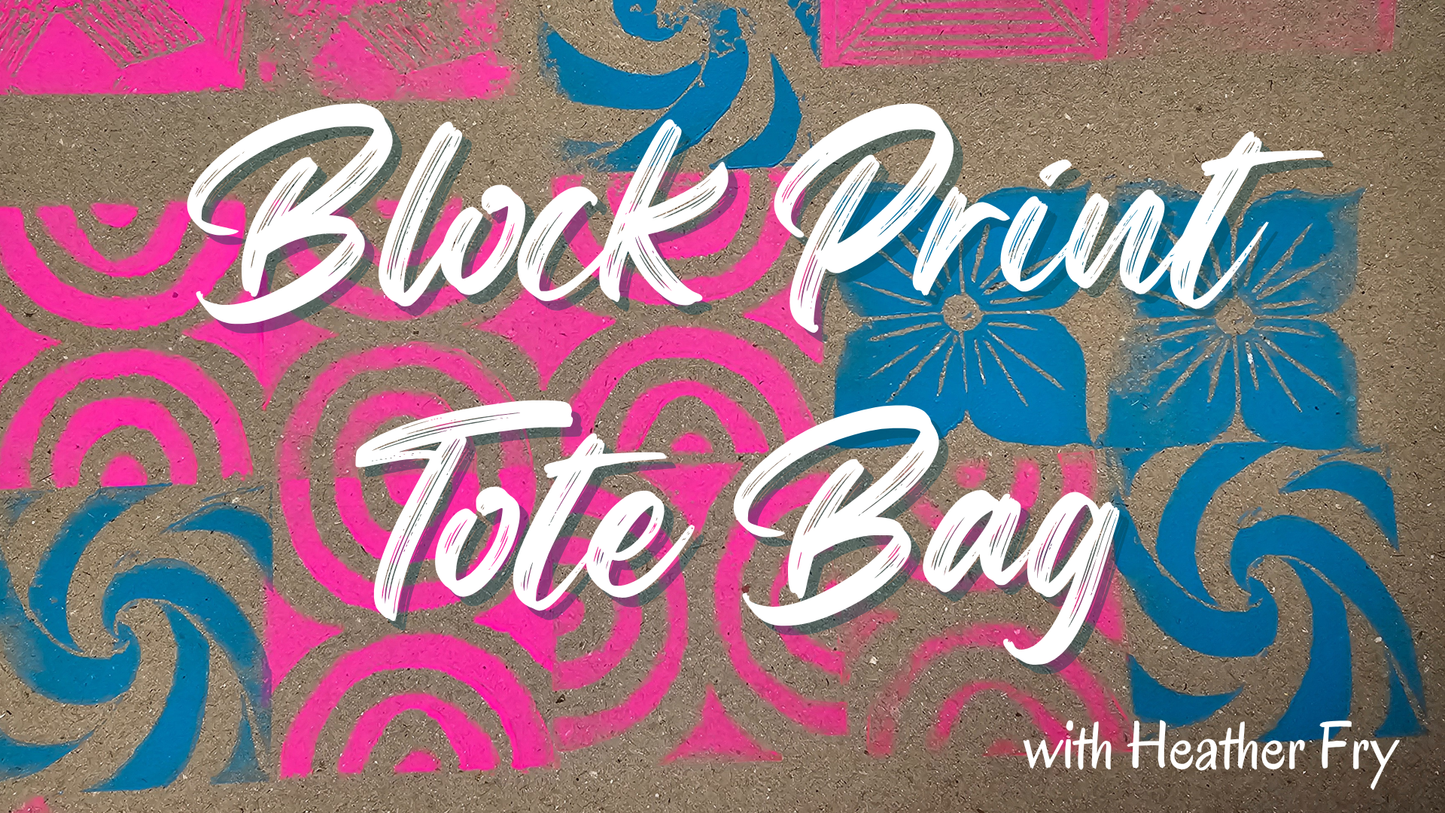 Block Print Tote Bag