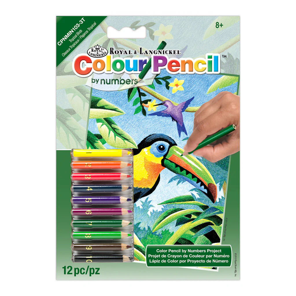 Colour Pencil by numbers™ 5" x 7"