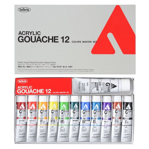 Holbein Acryla Gouache Master Set Of 12