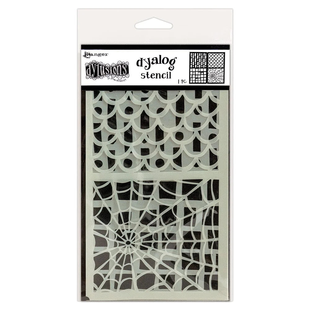Dylusions Dyalog Stencil - Stencil It Too