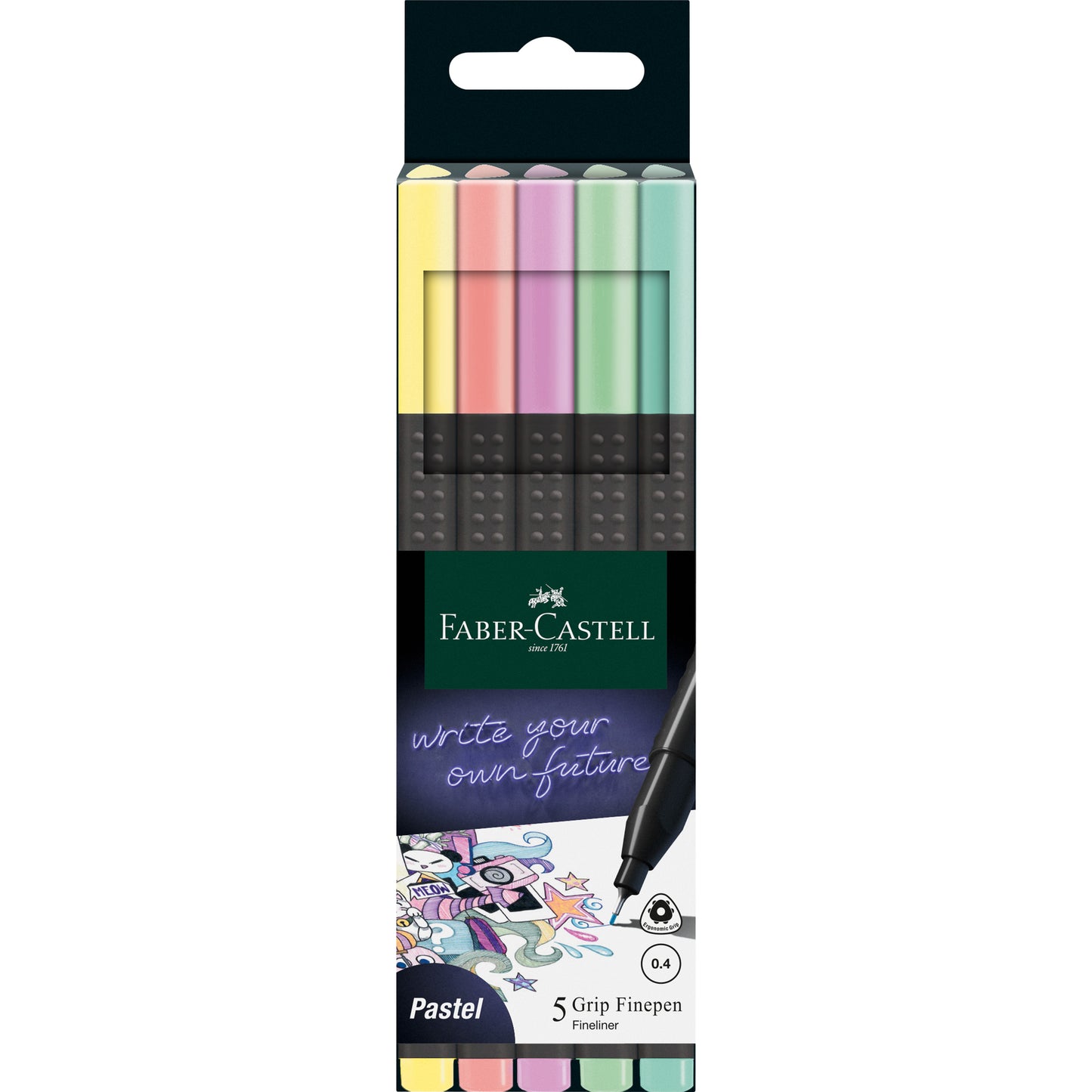 Fineliner Pastel 5 Ct