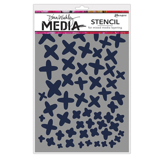 Dina Wakley Media Stencils X's