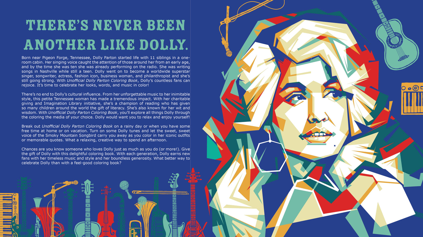 Unofficial Dolly Parton Coloring Book