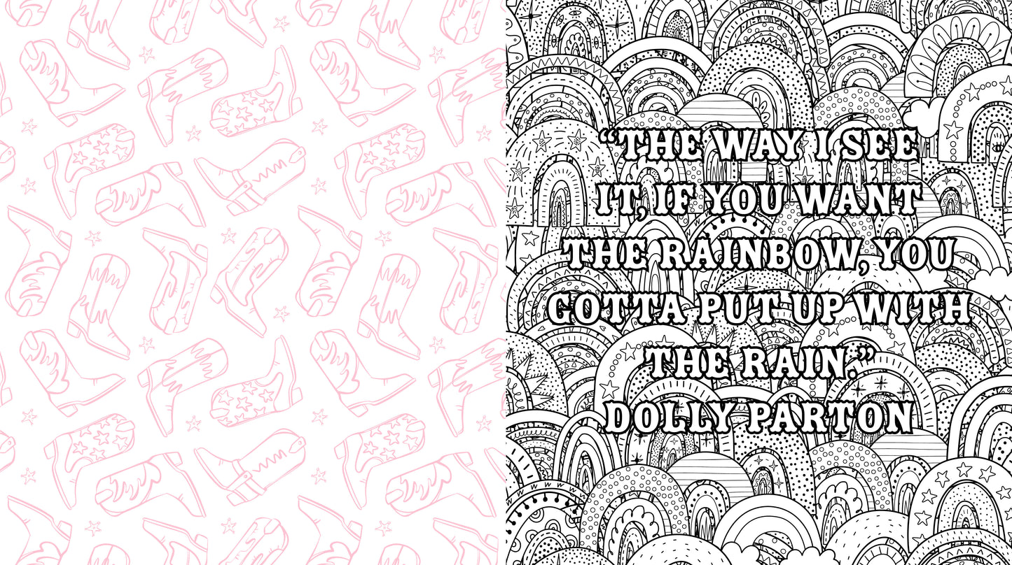Unofficial Dolly Parton Coloring Book