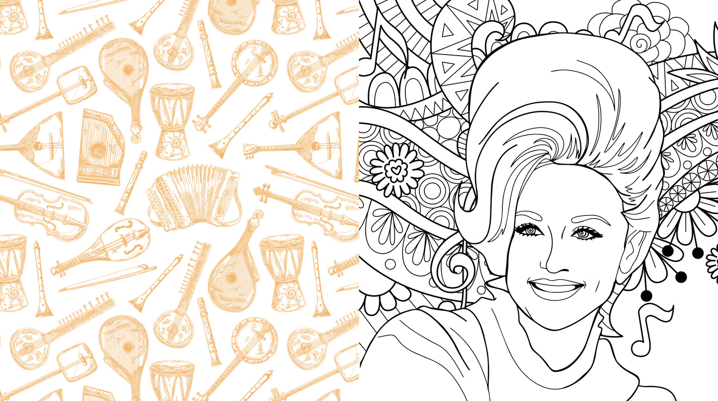 Unofficial Dolly Parton Coloring Book