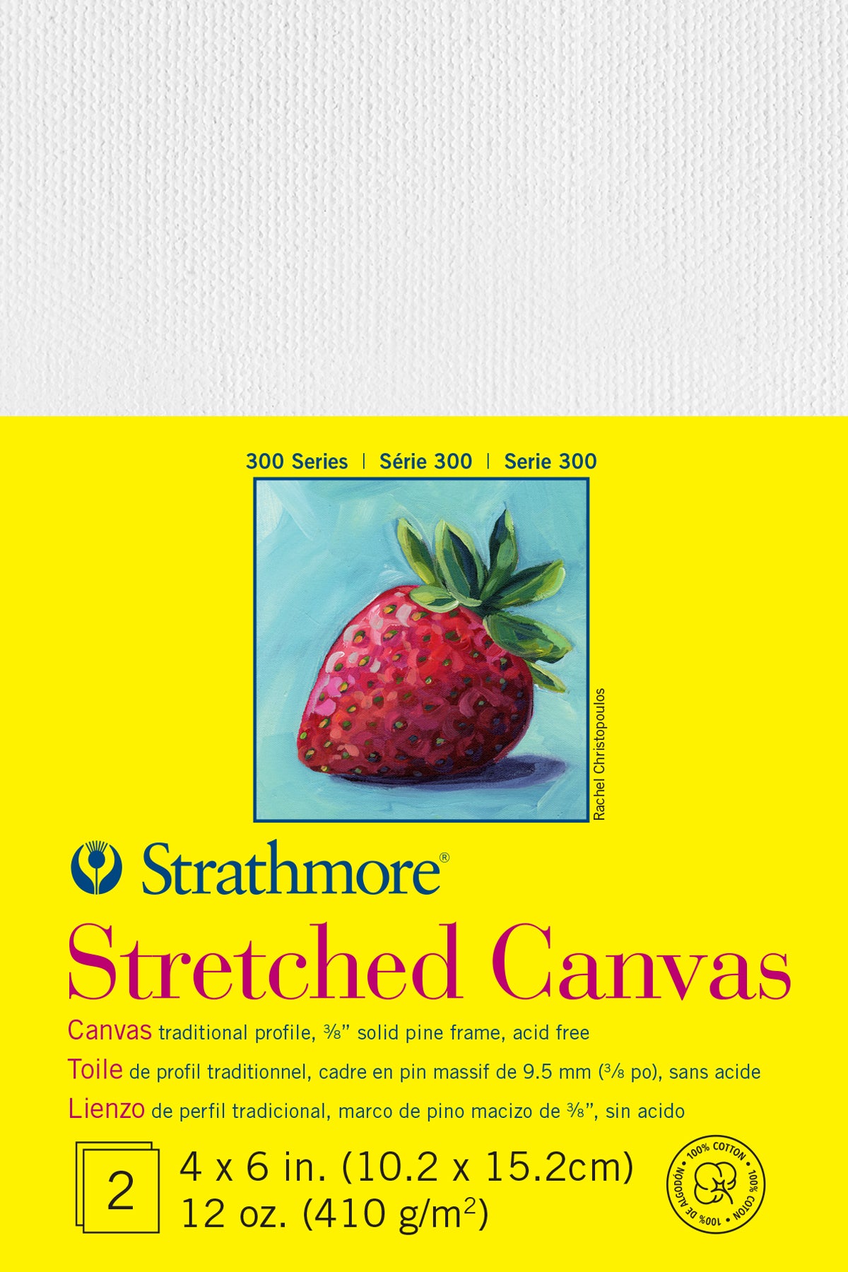300 Series Stretched Canvas 4"x6" 2 Pack