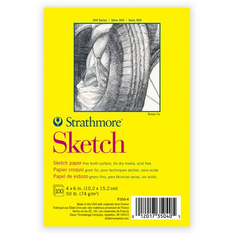 Sketch Tape Pad 50Lb 100 Sheets 4X6